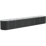 vidaXL Visoka greda iz prašno premazanega jekla 260x40x36 cm antracit | Shoptok.si