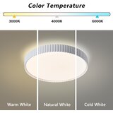 Brilagi LED prigušiva stropna svetiljka CORVO LED/54W/230V 3000-6000K bela prečnik 40 cm + daljinski upravljač | Eponuda.com