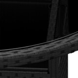  3-dijelni vrtni bistro set od poliratana crni | shoptok.hr