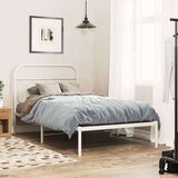 Metalni okvir za krevet s uzglavljem bijeli 100x190 cm | shoptok.hr