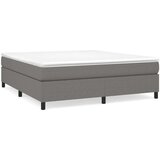  Box spring postelja z vzmetnico temno siva 180x200 cm blago, (20724459) | Shoptok.si