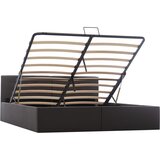 Maison Chic Dvižni Posteljni okvir - Dvoposteljna postelja - Zakonska postelja sivo umetno usnje 160x200 cm, (21693744) | Shoptok.si