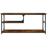 vidaXL TV omarica dimljen hrast 103x38x46,5 cm inženirski les in jeklo | Shoptok.si