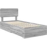  Krevetna konstrukcija Siva Sonoma 75 x 190 cm Konstruirano drvo | shoptok.hr