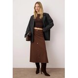 TRENDYOLMILLA Ženska suknja TWOAW26ET00047, Braon Cene