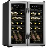 Klarstein Vinamour hladilnik za vino, 2 hladilni coni, 7 polic, upravljanje na dotik (36 steklenic), črna, (21673130) | Shoptok.si