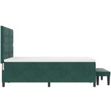 Box Postelja z vzmetnico Temno zelena 160 x 200 cm Žamet, (5000142084) | Shoptok.si