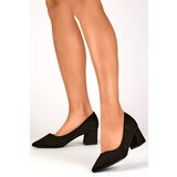 primohurt Suede low-heeled pumps, classic black women's high-heeled pumps | shoptok.hr