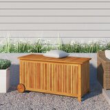  Vrtna kutija za pohranu s kotačima 113x50x58 cm od drva bagrema | Eponuda.com