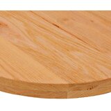 Stolna ploča svjetlosmeđa 100x50x4 cm ovalna masivna hrastovina | Eponuda.com