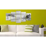 Slika - Morning on the beach - black and white 100x50 | shoptok.hr