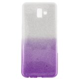  Silikonski ovitek z bleščicami Bling za Samsung Galaxy J6 Plus 2018 J610 srebrn z vijola bleščicami Cene