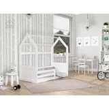AJK Meble Otroška postelja Domek Miki 80x160 cm - bela-bela