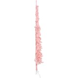  Tanka umjetna polovica božićnog drvca sa stalkom roza 210 cm | shoptok.hr