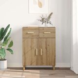 vidaXL Kreveta hrast artisan 34 x 69.5 x 89 cm Konstruirano drvo | shoptok.hr