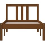  Posteljni okvir medeno rjav iz trdnega lesa 75x190 cm 2FT6, (20644768) | Shoptok.si