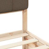  Posteljni okvir z oblazinjenim vzglavjem Taupe 120 x 190 cm, (5000104185) | Shoptok.si