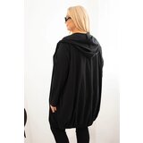 Kesi Women's Plus Size cotton hoodie with zipper black | shoptok.hr