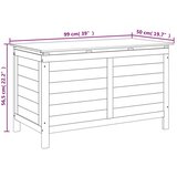 vidaXL zunanja škatla za blazine 99x50x56,5 cm trden les jelke | Shoptok.si