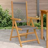 Maison Chic Vrtni stoli - Stol za vrt 2 kosa siv trden akacijev les in polipropilen JS1322, (21878787) | Shoptok.si