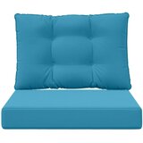  Jastuk za vanjsku sofU 2 pcs Kraljevsko plava Poliester - Kraljevski plava 60 x 60 cm 1x sjedalo +1x naslon (2D s bartagom) | shoptok.hr