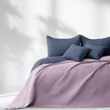 Restilo Rožnato/temno sivo prešito pregrinjalo iz mikrovlaken 220x240 cm Softa – | Shoptok.si