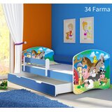  Otroška postelja ACMA z motivom, stranica modra + predal 180x80 cm 34 Kmetija | Shoptok.si