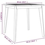  Vrtni stol 85 x 85 x 75 cm od masivnog bagremovog drva | shoptok.hr
