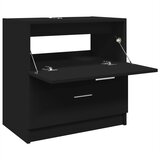 Ormarić za umivaonik crni 59 x 37 x 59 cm od konstruiranog drva | shoptok.hr