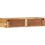 vidaXL Zidni TV ormarić 100x30x19 cm puno drvo bagrem | shoptok.hr
