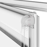 vidaXL Zebra senčilo bela 65x200 cm tkanina širina 60,9cm poliester | Shoptok.si