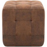 vidaXL noćni ormarići 2 kom smeđi 30 x 30 x 30 cm umjetna brušena koža | shoptok.hr