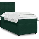 Box spring krevet s madracem tamnozeleni 100x200 cm baršunasti | shoptok.hr