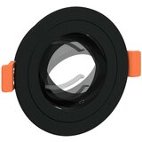 vidaXL vgrajeni reflektorji 24 kosov Okrogla GU10 Črna Ø91 mm | Shoptok.si