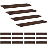Step treads 16 kom. 120 x 30 x 2 cm Tamno smeđa Slike