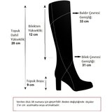 Fox Shoes R404020302 Women's Tan Suede Thin Heeled Pleated Boots | Shoptok.si