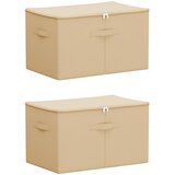  Kutija za spremanje 2 pcs Krem 55 x 35 x 32 cm Netkana tkanina | Eponuda.ba