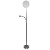  led prigušiva podna lampa nora LED/25W/230V 2200/3000/4000K + LED/5W 3000K hrom + daljinski upravljač | Eponuda.com