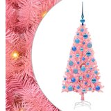vidaXL Božično drevo med 150 LED z stojalom Roza 120 cm PVC, (5000067002) | Shoptok.si