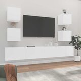  6-dijelni set TV ormarića bijeli od konstruiranog drva Cijene