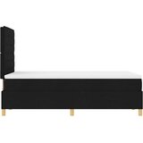  LED Box Spring Krevet s madracem Crna 120 x 200 cm tkanina | shoptok.hr