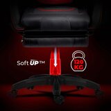 Sofotel Specter 242901 gaming stol s naslonom za noge &amp;ndash; rdeče-črn Slike