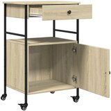  Kuhinjska kolica boja hrasta 56x43x89,5 cm konstruirano drvo | Eponuda.com