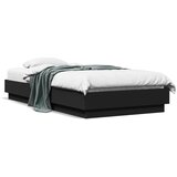 vidaXL Okvir za krevet crni 90 x 190 cm od konstruiranog drva Cijene