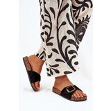 Boto Women's Sandals With Buckle On Cork Platform Black Zavira | ePonuda.com