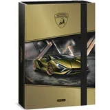 Žuta kutija za bilježnice A4 s motivom Lamborghinija