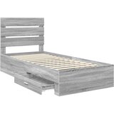 vidaXL konstrukcija postelje siva sonoma 90 x 200 cm konstruiran les, (5000113678) | Shoptok.si