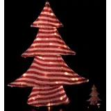 Novoletna smrečica 38x9xh48cm / 35 led lučk / na baterije / več barv / železo, (20840662)