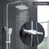  luksuzni nadometni termostatski tuš sistem eyn TB1845 - krom | Shoptok.si