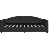  Dnevni krevet na razvlačenje crni 90 x 190 cm od tkanine | shoptok.hr